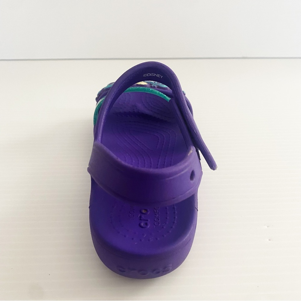 Crocs Girls Disney Frozen Sandals Shoes Purple Childrens Size 12 Elsa Anna Kids - Picture 6 of 16